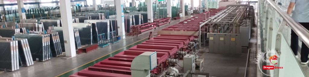 Coating line for insulated glass pane production