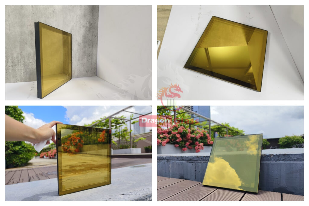 golden coating double glazing solutions, gold glass